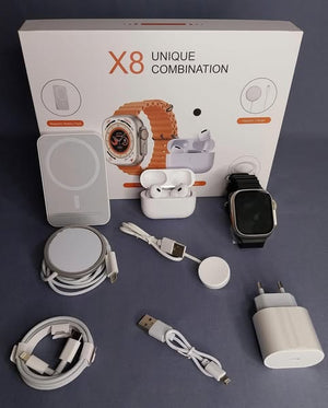 Smart Watch X8 Ultra + Audífonos AirPods Pro