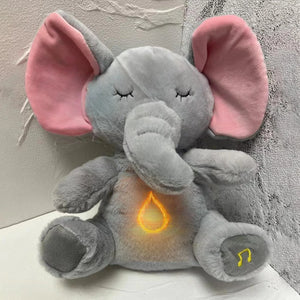 Elefante de Peluche con Respiración y Música Relajante