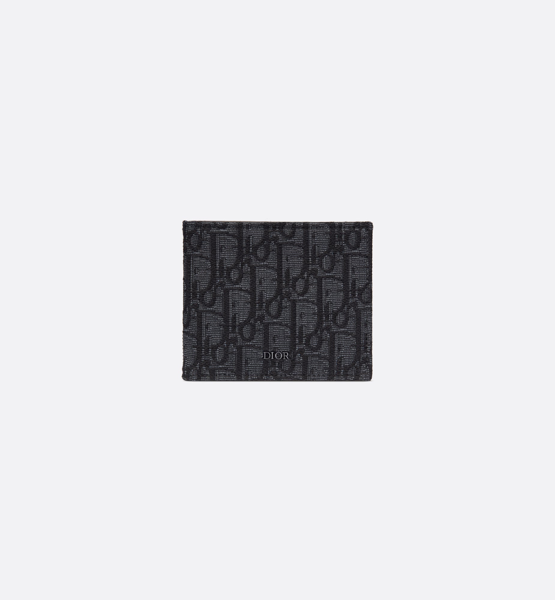 Cartera Black Dior Oblique Jacquard