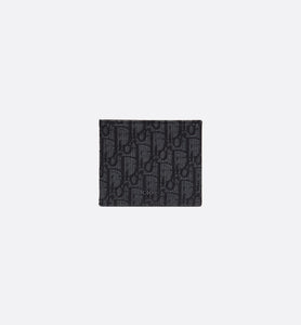 Cartera Black Dior Oblique Jacquard