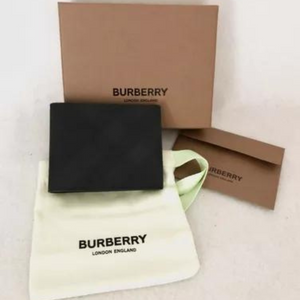 Cartera Burberry De Piel Bifold London Check